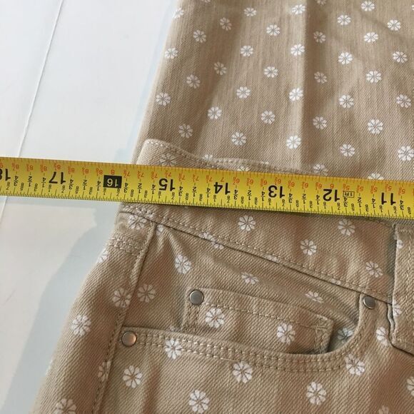3/$15 - Ann taylor modern Fit Skinny Cropped Ankle Pants Womens Size 8 Tan - Picture 4 of 6